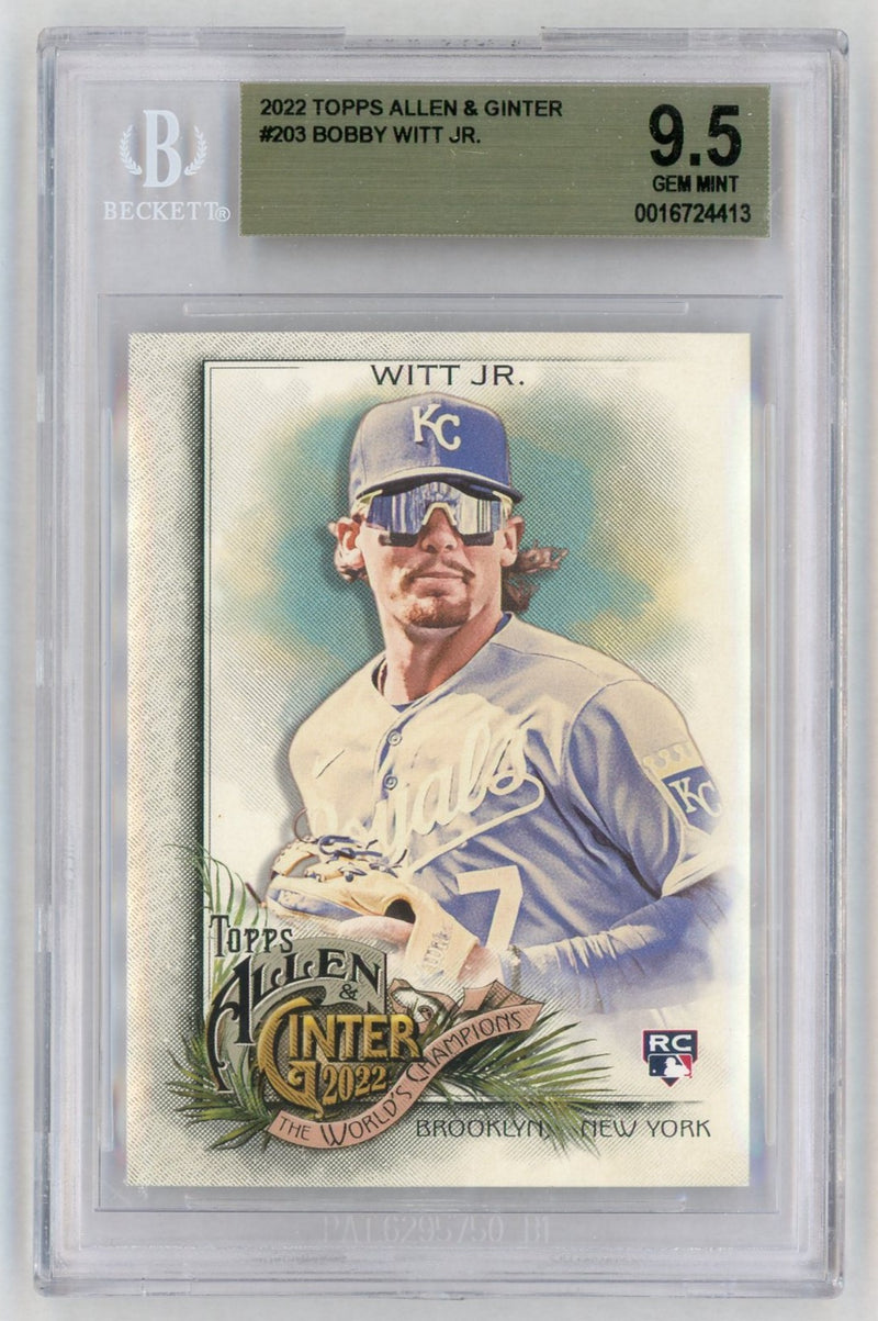 2022 Topps Allen and Ginter Bobby Witt Jr. #203 BGS 9.5