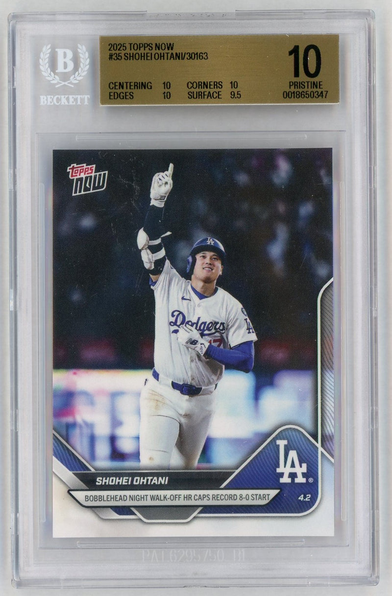 2025 Topps Now Shohei Ohtani #35 /30163 BGS 10