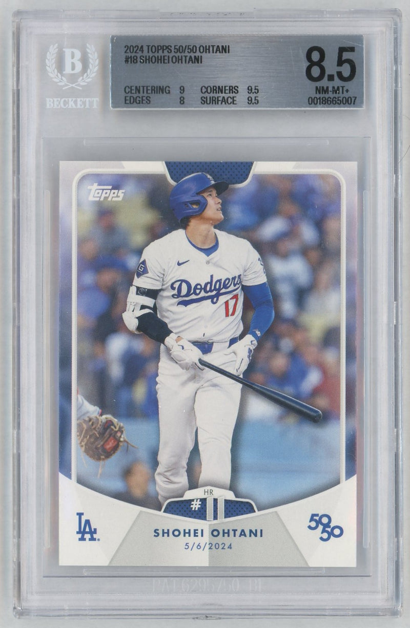 2024 Topps 50/50 Shohei Ohtani #18 BGS 8.5