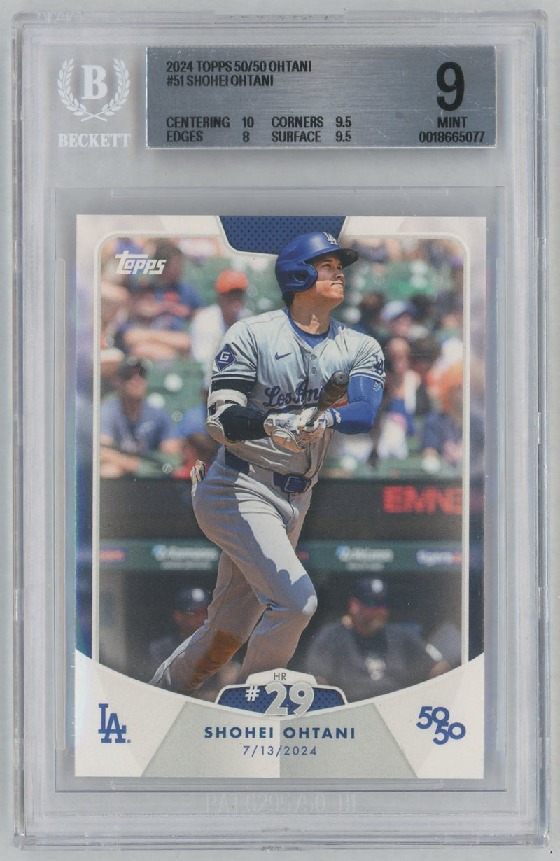 2024 Topps 50/50 Shohei Ohtani #51 BGS 9