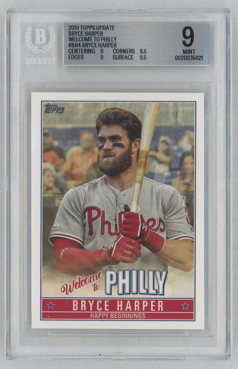 2019 Topps Update Bryce Harper Welcome To Philly Bryce Harper #BH4 BGS 9