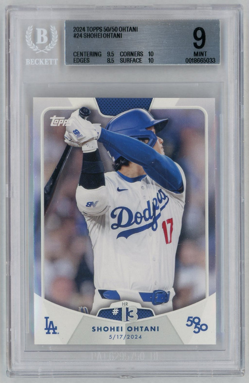 2024 Topps 50/50: Shohei Ohtani Shohei Ohtani #24 BGS 9