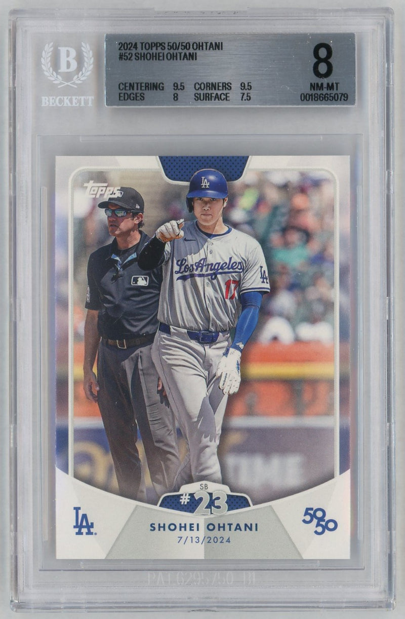 2024 Topps 50/50 Shohei Ohtani #52 BGS 8