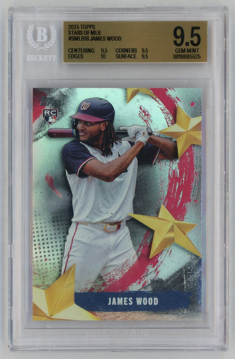 2025 Stars of MLB James Wood #SMLB18 BGS 9.5