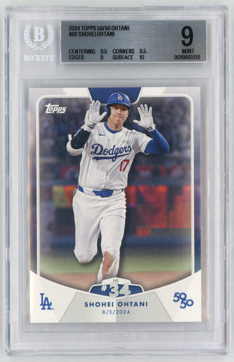 2024 Topps 50/50 Shohei Ohtani #66 BGS 9