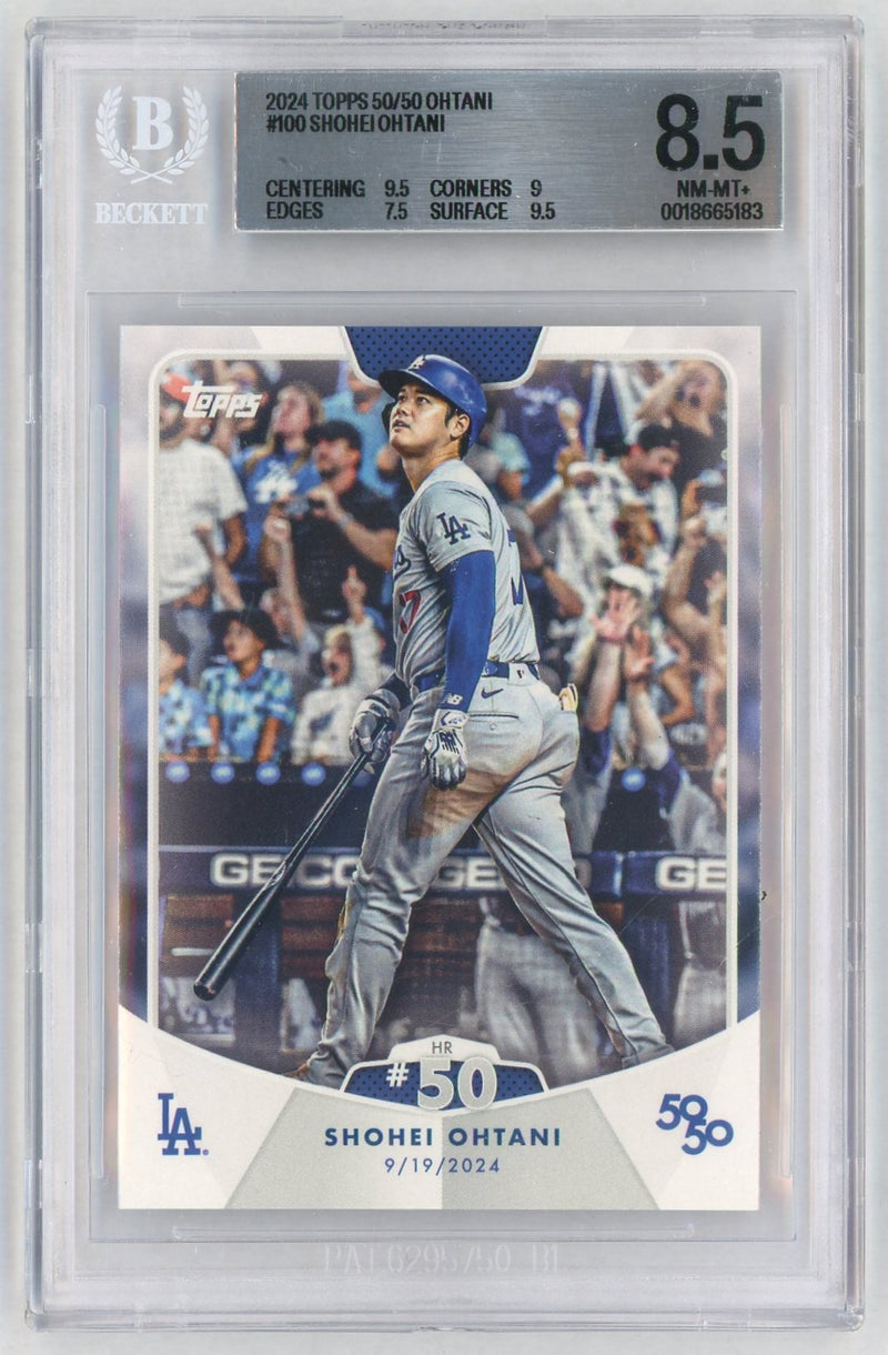 2024 Topps 50/50 Shohei Ohtani #100 BGS 8.5