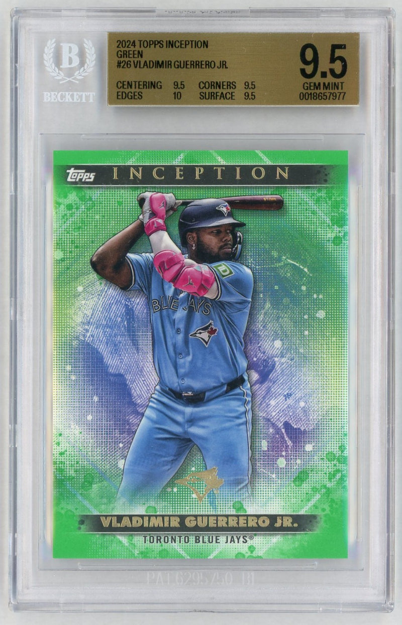 2024 Topps Inception Green Vladimir Guerrero Jr. #26 BGS 9.5