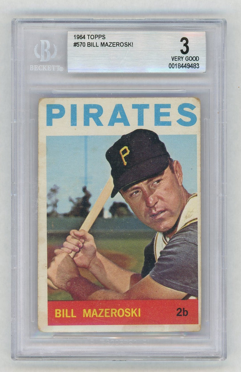 1964 Topps Bill Mazeroski #570 BVG 3