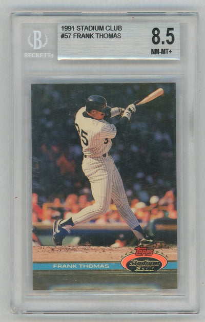 1991 Stadium Club Frank Thomas #57 BGS 8.5