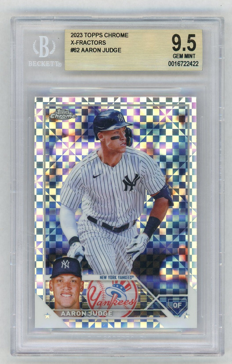 2023 Topps Chrome Xfractor Aaron Judge #62 BGS 9.5