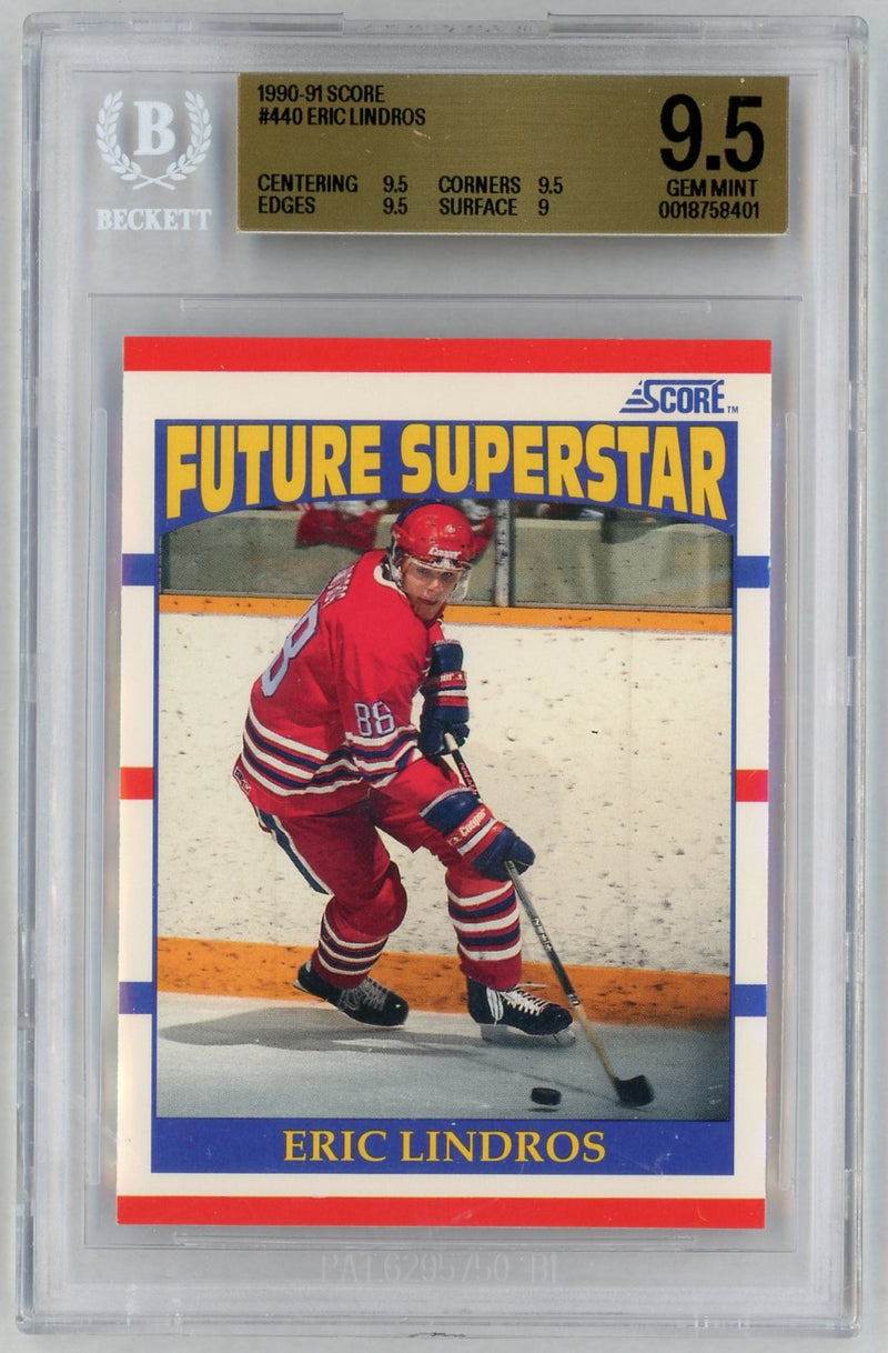 1990 Score Future Superstar Eric Lindros #440 BGS 9.5
