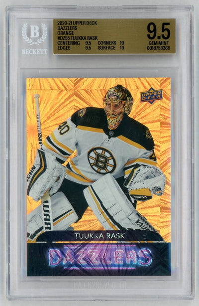 2020 Upper Deck Dazzlers Orange Tuukka Rask #DZ55 BGS 9.5