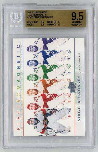 2021 Upper Deck Electromagnetic Sergei Bobrovsky #EM21 BGS 9.5