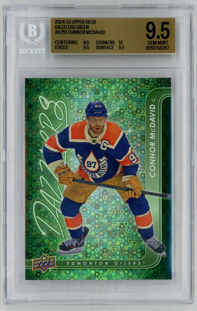 2024 Upper Deck Dazzlers Green Connor Mcdavid #DZ10 BGS 9.5