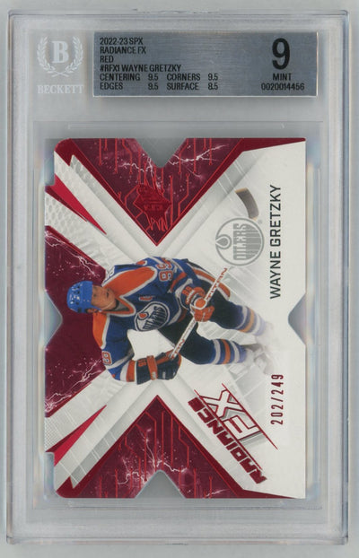 2022 Spx Radiance Fx Red Wayne Gretzky #RFX1 /249 BGS 9