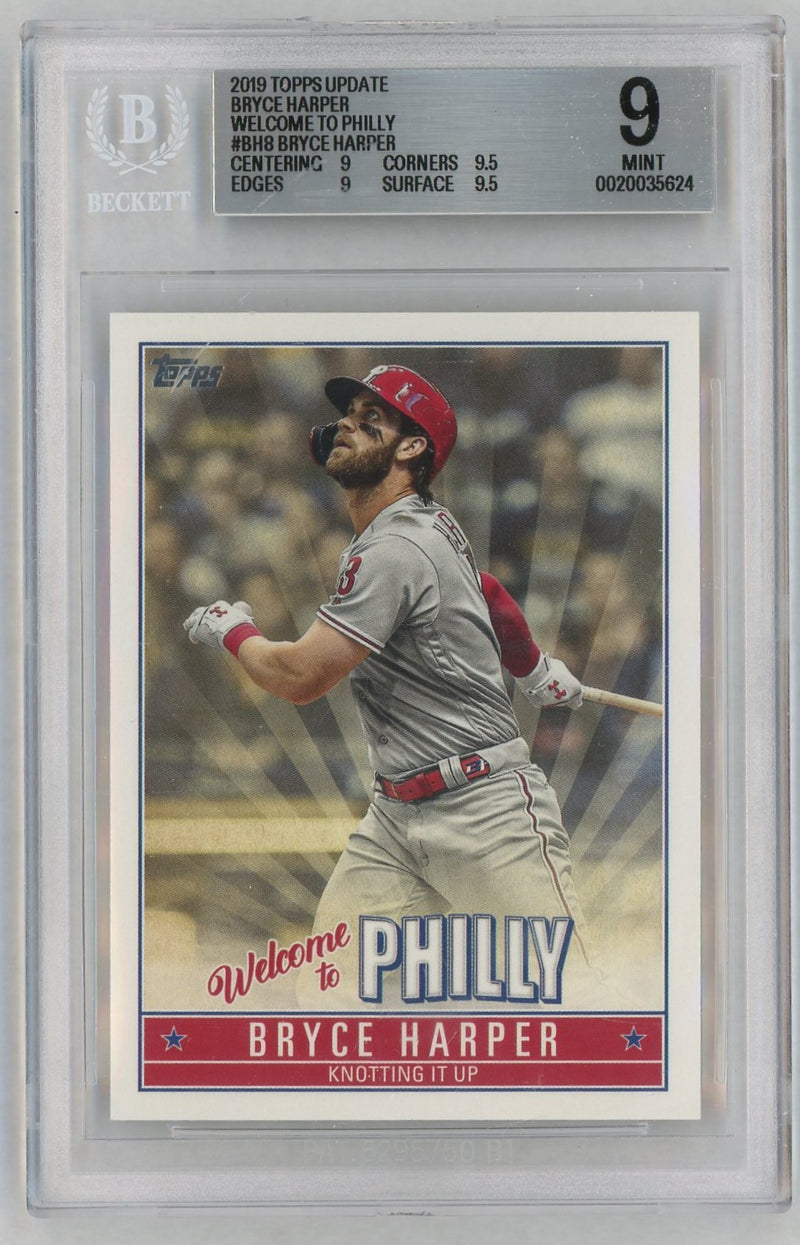 2019 Topps Update Bryce Harper Welcome To Philly Bryce Harper #BH8 BGS 9
