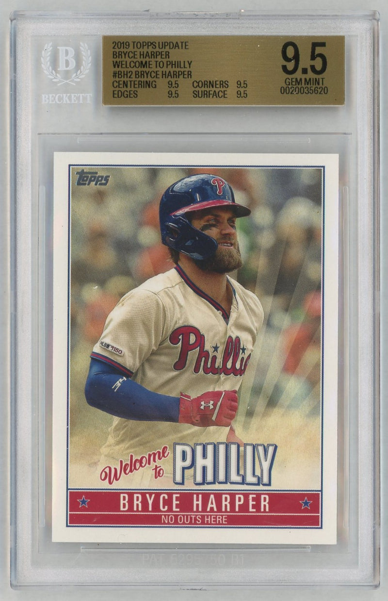 2019 Topps Update Bryce Harper Welcome To Philly Bryce Harper #BH2 BGS 9.5