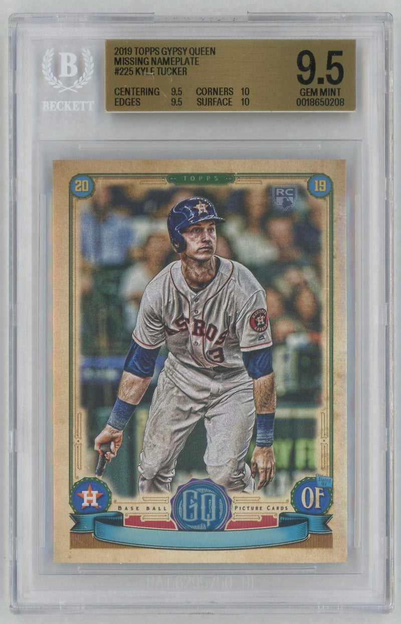 2019 Topps Gypsy Queen Missing Nameplate Kyle Tucker #225 BGS 9.5