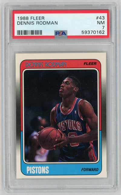 1988 Fleer Dennis Rodman #43 PSA 7