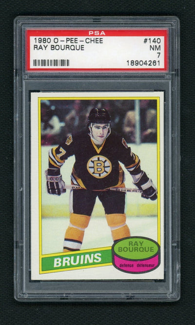 1980 O-Pee-Chee Ray Bourque #140 PSA 7
