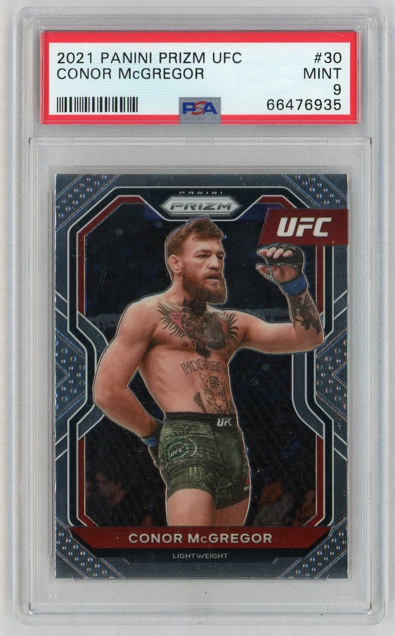 2021 Panini Prizm UFC Conor Mcgregor #30 PSA 9