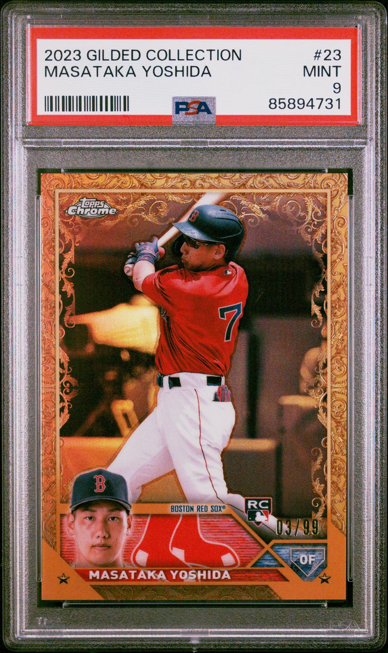 2023 Topps Gilded Collection Masataka Yoshida #23 PSA 9
