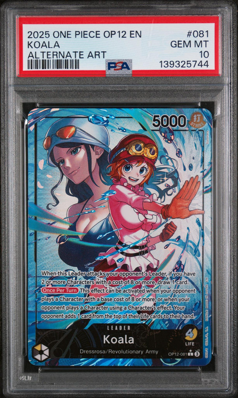 2025 One Piece Legacy of the Master Alternate Art Koala #OP12-081 PSA 10