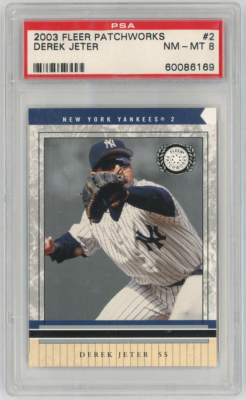 2003 Fleer Patchworks Derek Jeter #2 PSA 8