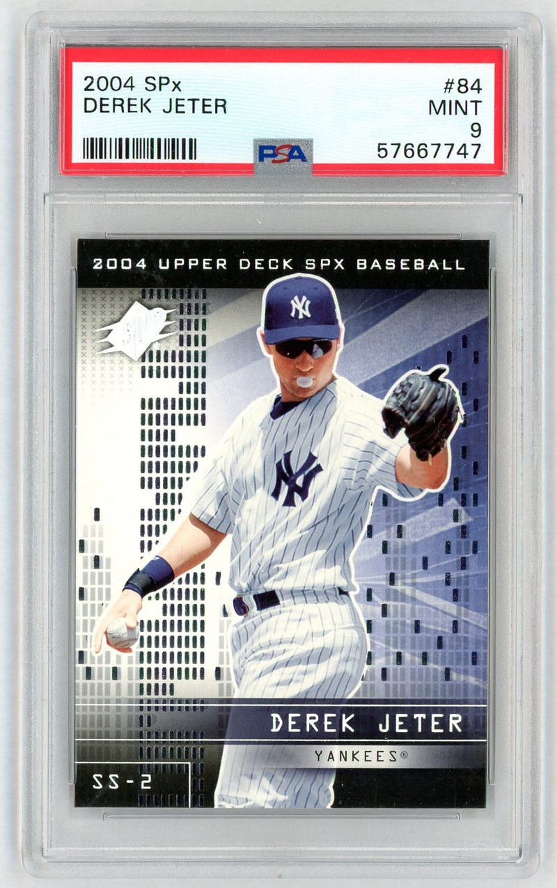 2004 Spx Derek Jeter #84 PSA 9