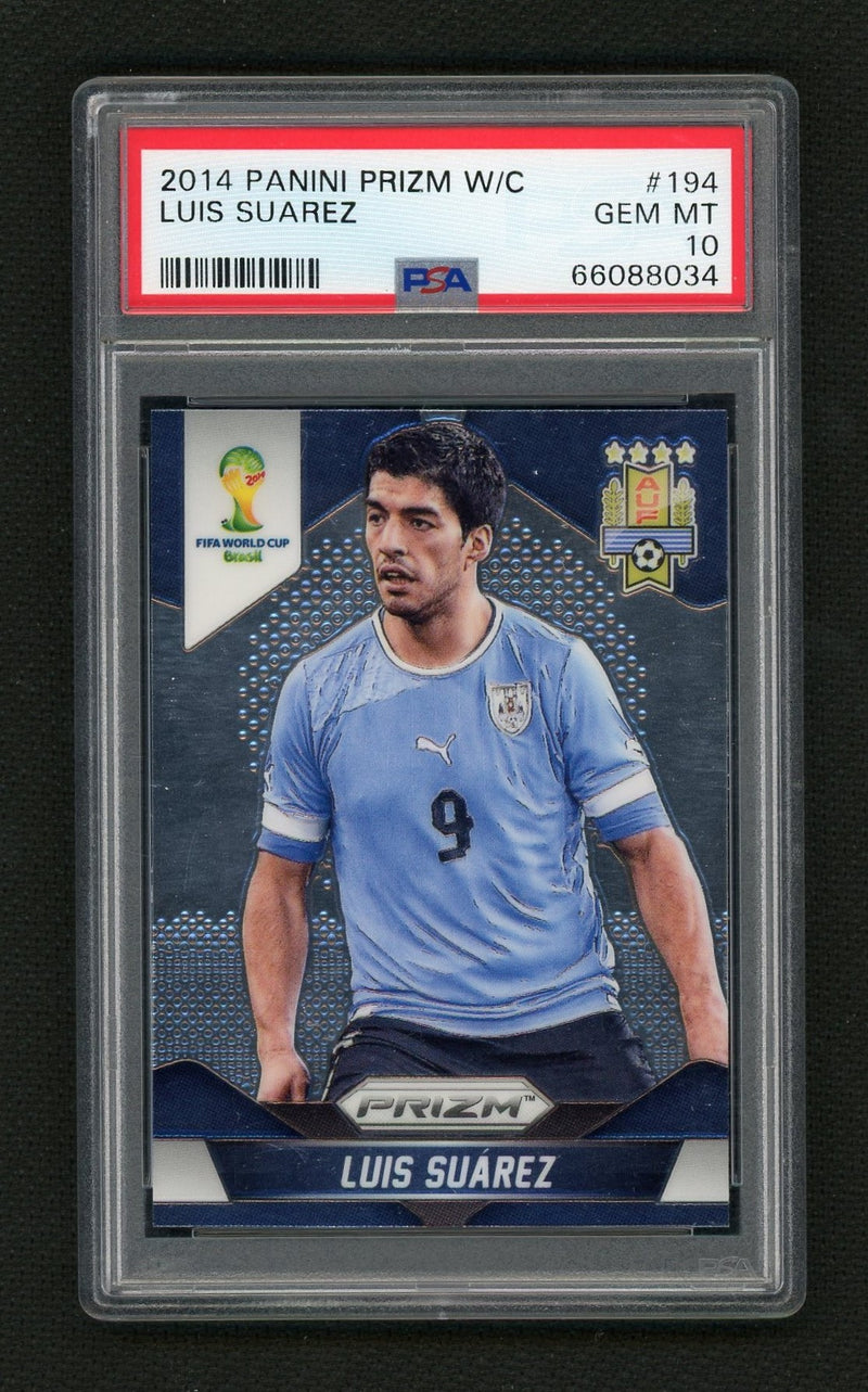 2014 Panini Prizm World Cup Luis Suarez #194 PSA 10