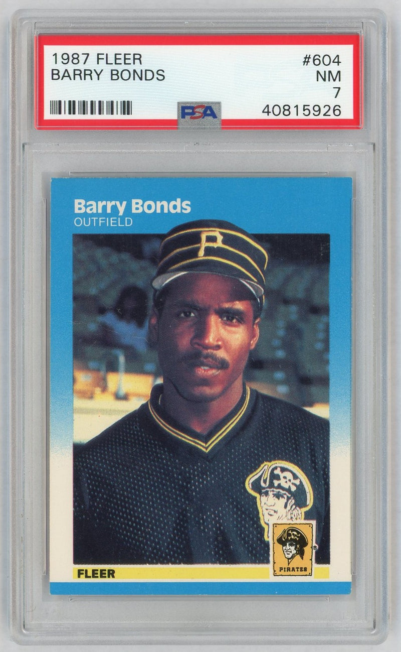 1987 Fleer Barry Bonds #604 PSA 7