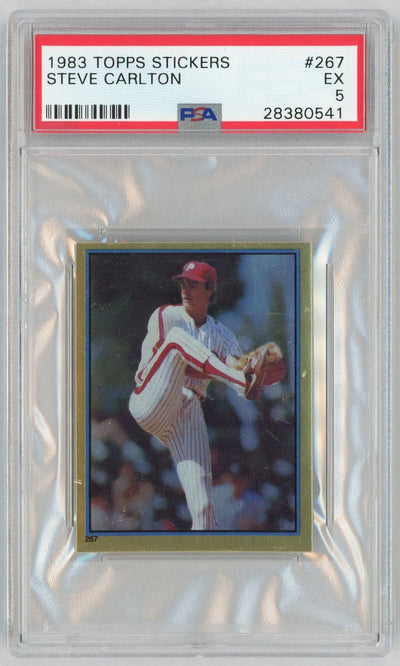 1983 Topps Stickers Steve Carlton #267 PSA 5