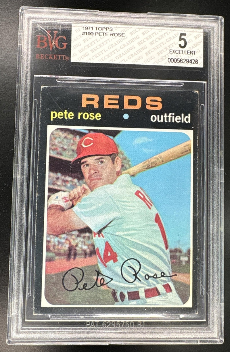 1971 Topps Pete Rose #100 BGS 5