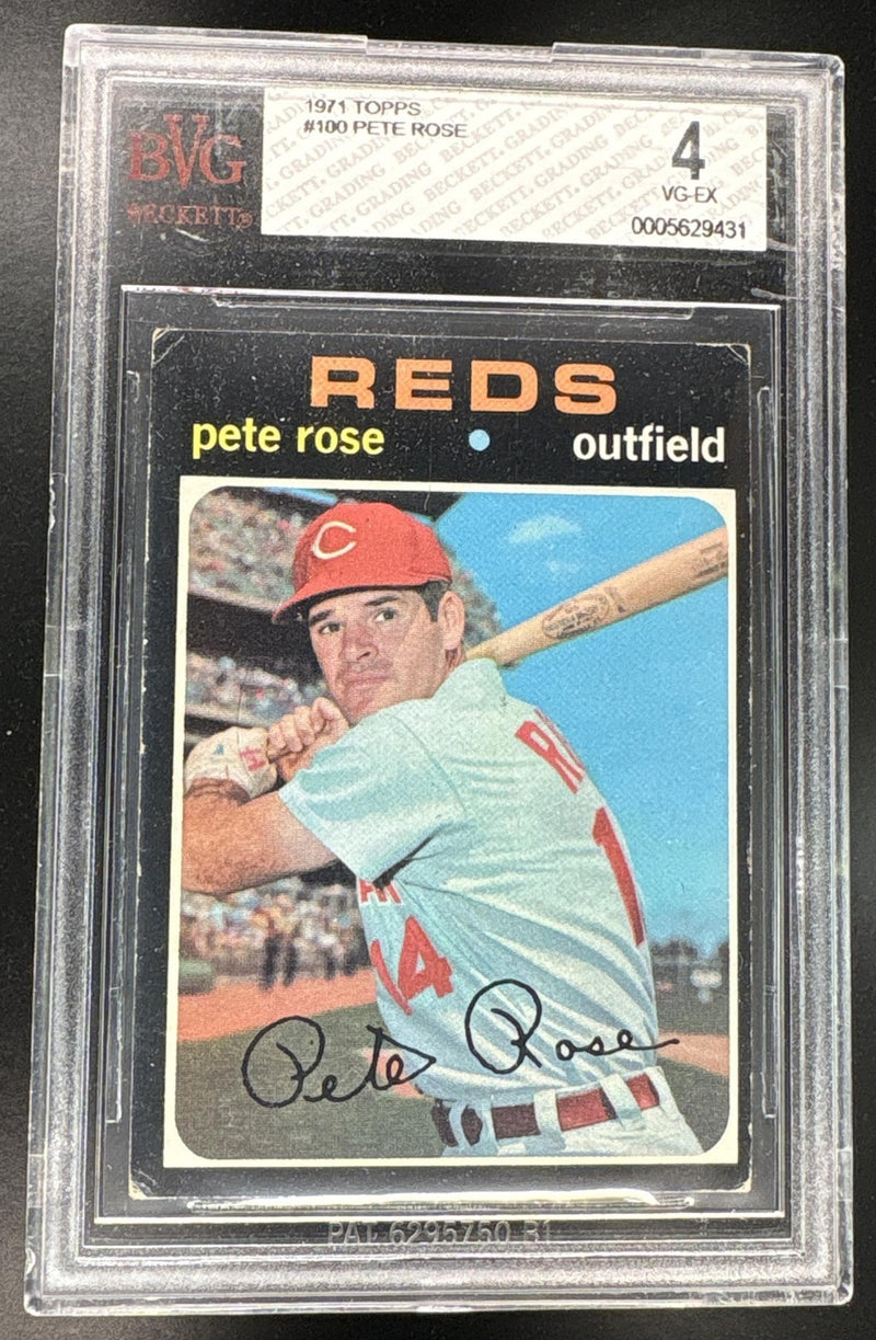 1971 Topps Pete Rose #100 BGS 4