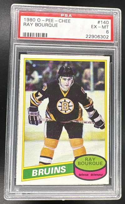 1980 O-Pee-Chee Ray Bourque #140 PSA 6