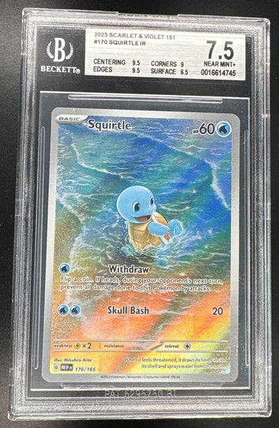 2023 Pokemon Mew Illustration Rare Squirtle #170 BGS 7.5