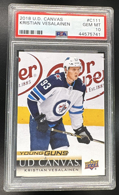 2018 Upper Deck Canvas Kristian Vesalainen #C111 PSA 10