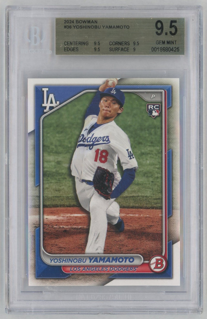 2024 Bowman Yoshinobu Yamamoto #36 BGS 9.5