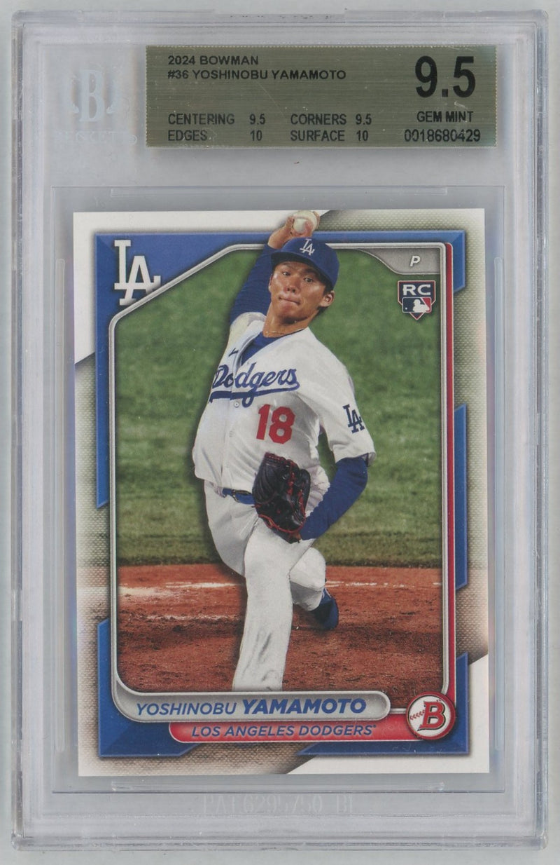 2024 Bowman Yoshinobu Yamamoto #36 BGS 9.5