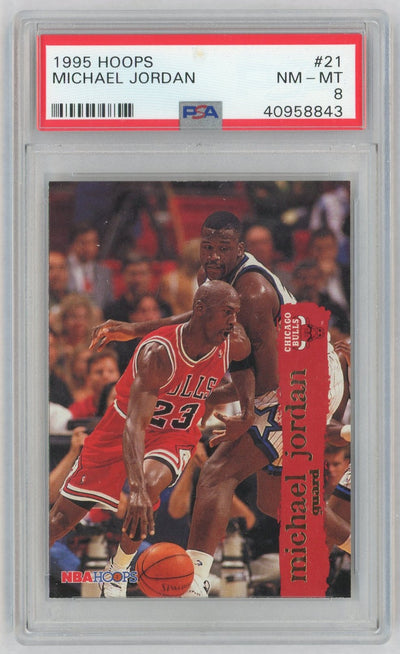 1995 Hoops Michael Jordan #21 PSA 8