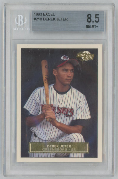 1992 Excel Derek Jeter #210 BGS 8.5
