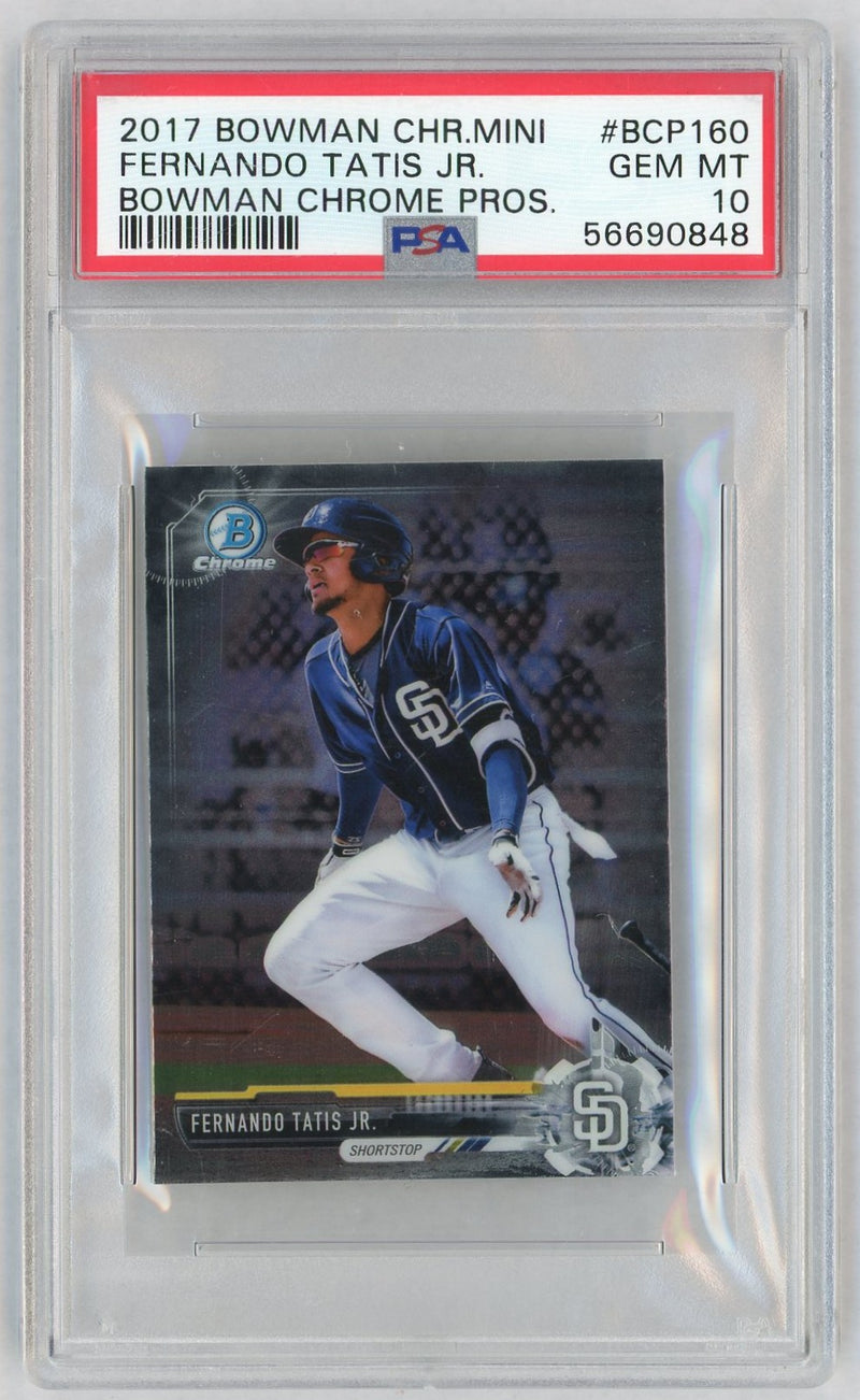 2017 Bowman Chrome Mini Prospect Fernando Tatis Jr. #BCP160 PSA 10