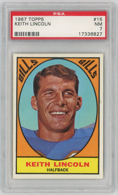 1967 Topps Keith Lincoln #15 PSA 7