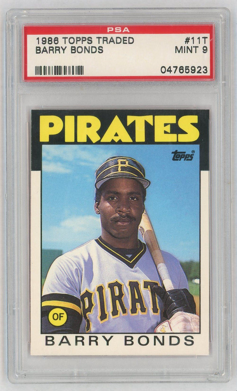 1986 Topps Traded Barry Bonds #11T PSA 9