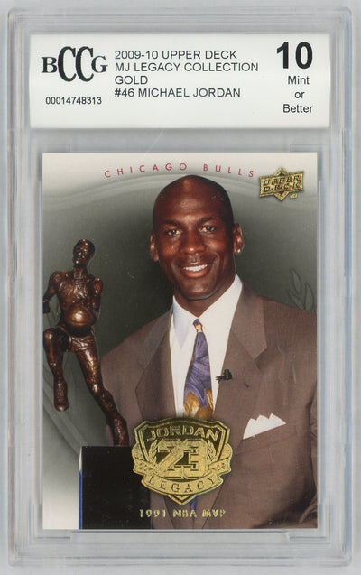 2009 Upper Deck Legacy Collection Gold Michael Jordan #46 BCCG 10