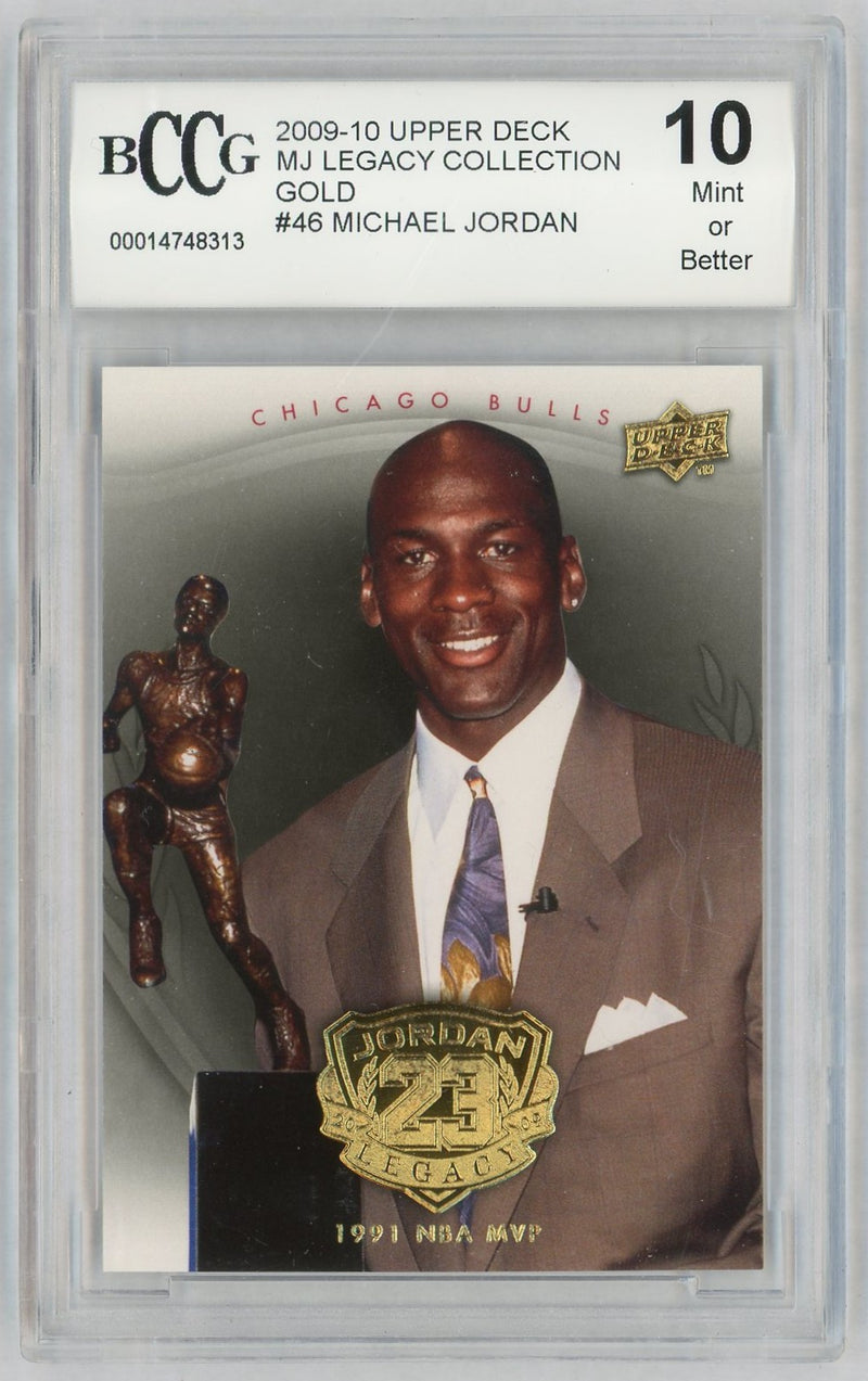 2009 Upper Deck Legacy Collection Gold Michael Jordan #46 BCCG 10