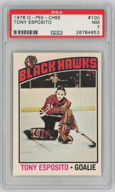 1976 O-Pee-Chee Tony Esposito #100 PSA 7