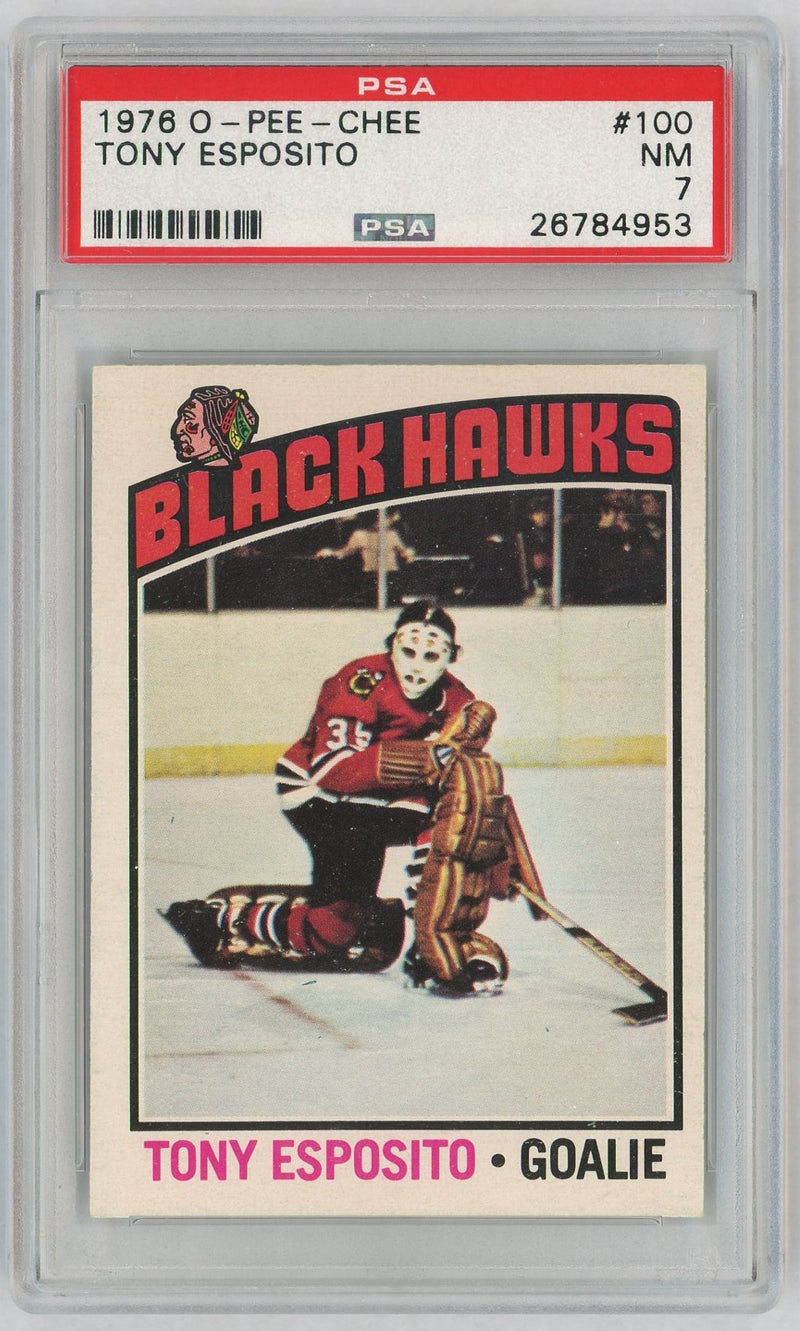1976 O-Pee-Chee Tony Esposito #100 PSA 7