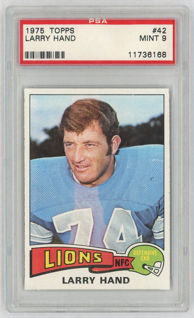 1975 Topps Larry Hand #42 PSA 9