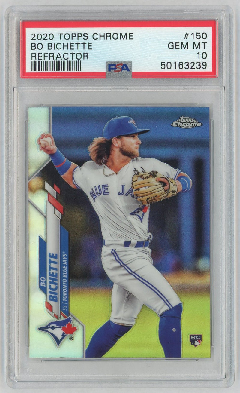 2020 Topps Chrome Refractor Bo Bichette #150 PSA 10